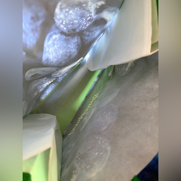 New Banff Alberta Canada reusable French grocery store  Blueberry Tote Bag - Picture 4 of 4